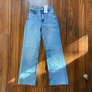 Brand new w/ tags, Zara wide leg jeans size 4!